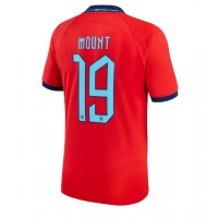 Camiseta Inglaterra Mason Mount #19 Segunda Equipación Replica Mundial 2022 mangas cortas